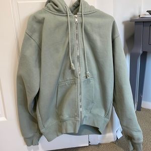 Pacsun regular zip up! Light green!